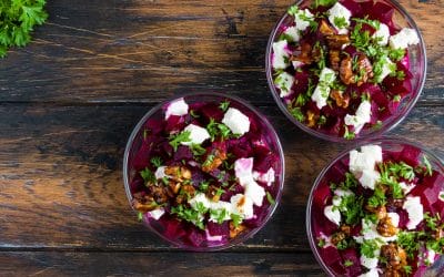 Roasted Beet Salad with Beet Greens and Feta Recipe