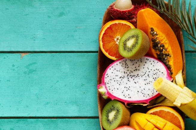 Tropical fruits found in Miami. 