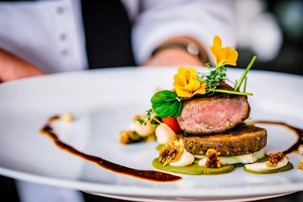 The Pickled Beet 571202880 The Pickled Beet chef showing beautiful meal on white plate